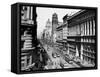 1920s Market Street Looking Toward the Ferry Building Track for Cable Cars San Francisco-null-Framed Stretched Canvas