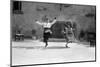 1920s SMILING COUPLE DRESSED IN SPANISH FOLKLORIC COSTUMES & PLAYING CASTANETS DANCING THE FLAMENCO-H. Armstrong Roberts-Mounted Photographic Print