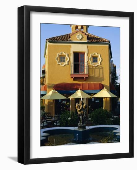 1920s Spanish Style Architecture in Downtown Sarasota, Florida, USA-Fraser Hall-Framed Photographic Print