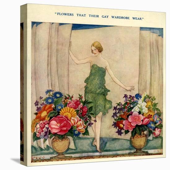 1920s UK Fashion and Flowers Magazine Plate-null-Stretched Canvas