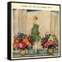 1920s UK Fashion and Flowers Magazine Plate-null-Framed Stretched Canvas