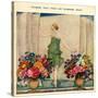 1920s UK Fashion and Flowers Magazine Plate-null-Stretched Canvas