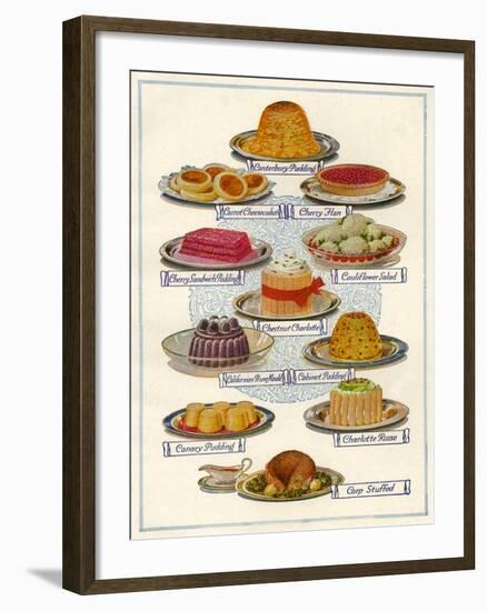 1920s UK Food Magazine Plate-null-Framed Giclee Print