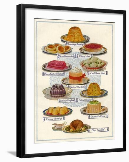 1920s UK Food Magazine Plate-null-Framed Giclee Print