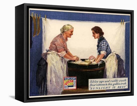 1920s UK Sunlight Soap Magazine Advertisement-null-Framed Stretched Canvas