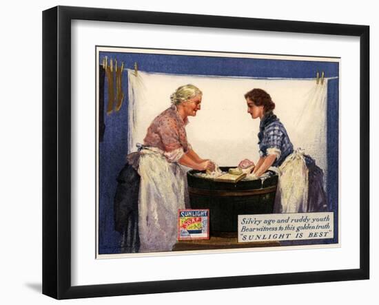 1920s UK Sunlight Soap Magazine Advertisement-null-Framed Giclee Print