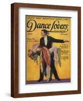 1920s USA Dance Lovers Magazine Cover-null-Framed Giclee Print