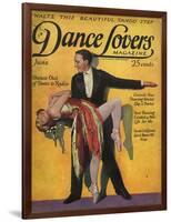 1920s USA Dance Lovers Magazine Cover-null-Framed Giclee Print