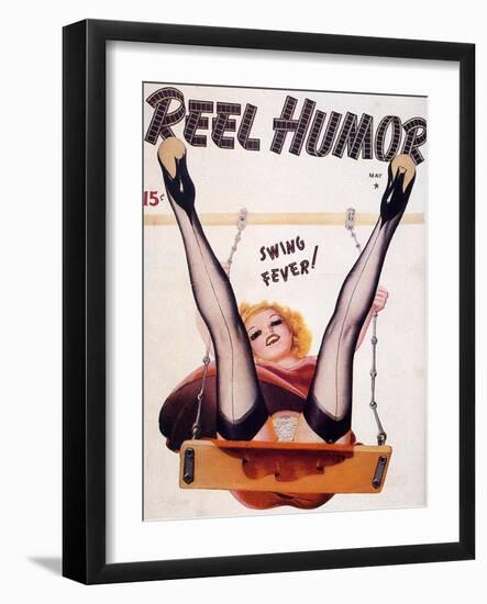 1920s USA Reel Humour Magazine Cover-null-Framed Giclee Print