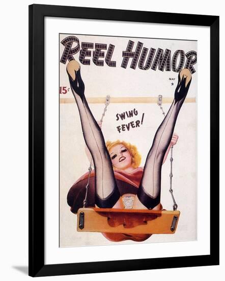 1920s USA Reel Humour Magazine Cover-null-Framed Premium Giclee Print