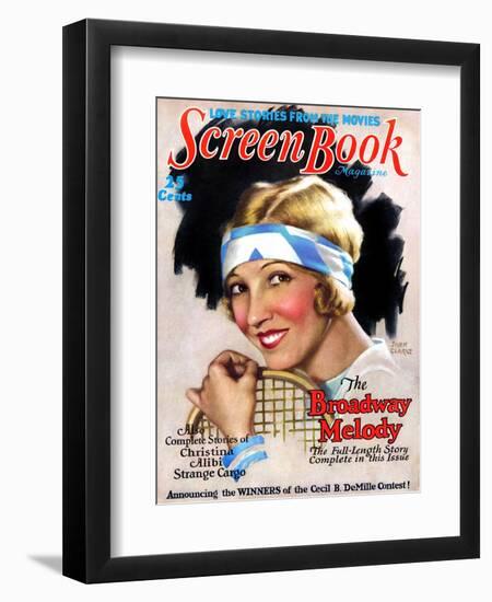 1920s USA Screen Book Magazine Cover-null-Framed Premium Giclee Print