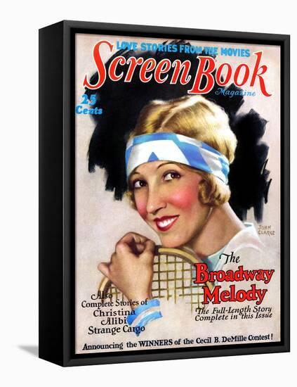 1920s USA Screen Book Magazine Cover-null-Framed Stretched Canvas