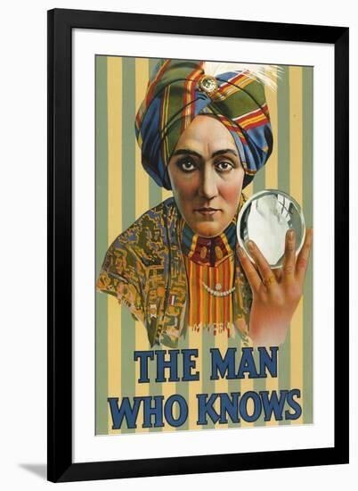 1920s USA The Man Who Knows Poster-null-Framed Giclee Print