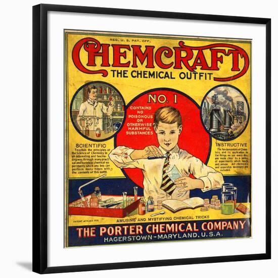 1920s USA The Porter Chemical Company Magazine Advertisement-null-Framed Premium Giclee Print