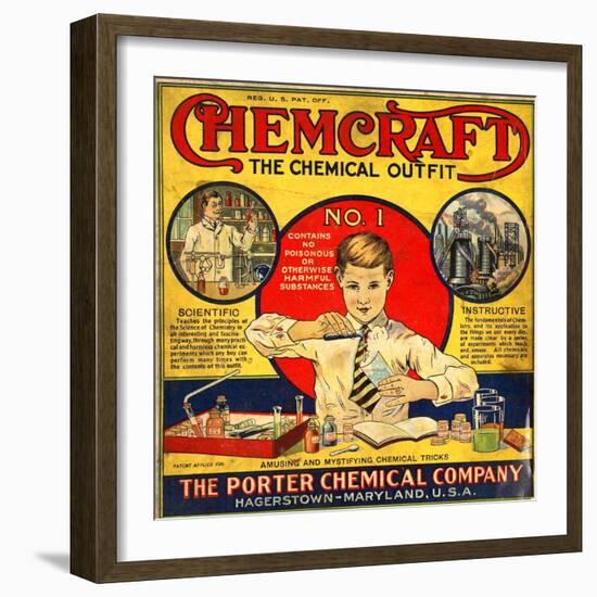 1920s USA The Porter Chemical Company Magazine Advertisement-null-Framed Giclee Print