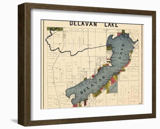 1921, Delavan Lake, Wisconsin, United States-null-Framed Giclee Print