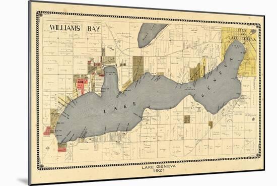 1921, Lake Geneva 1921, Wisconsin, United States-null-Mounted Giclee Print