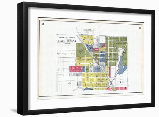 1921, Lake Geneva - North, Wisconsin, United States-null-Framed Giclee Print