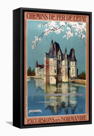 1922 Excursions Normandie-null-Framed Stretched Canvas