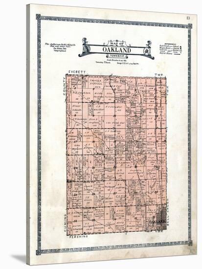 1922, Oakland Township, Nebraska, United States-null-Stretched Canvas