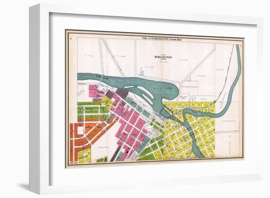 1924, Burlington City - North, Wisconsin, United States-null-Framed Giclee Print