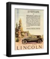 1924 Lincoln - Leadership-null-Framed Art Print