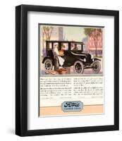 1924 Model T - Closed Cars-null-Framed Art Print