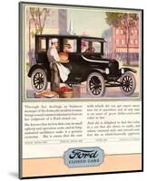 1924 Model T - Closed Cars-null-Mounted Art Print