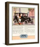 1924 Model T - Closed Cars-null-Framed Art Print