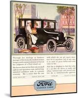 1924 Model T - Closed Cars-null-Mounted Art Print