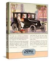 1924 Model T - Closed Cars-null-Stretched Canvas