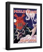 1924 Moulin Rouge Programme-Edouard Halouze-Framed Premium Giclee Print