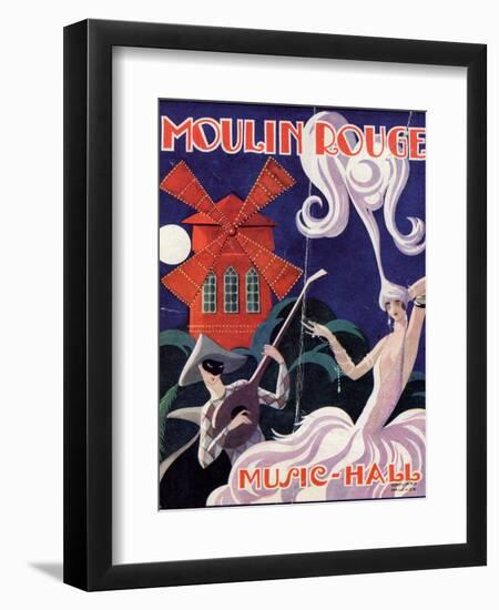 1924 Moulin Rouge Programme-Edouard Halouze-Framed Premium Giclee Print