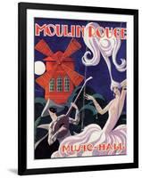 1924 Moulin Rouge Programme-Edouard Halouze-Framed Giclee Print