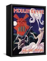 1924 Moulin Rouge Programme-Edouard Halouze-Framed Stretched Canvas