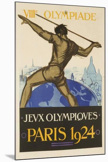 1924 Paris Summer Olymipcs-null-Mounted Giclee Print