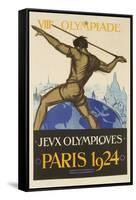 1924 Paris Summer Olymipcs-null-Framed Stretched Canvas