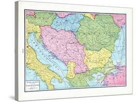 1925, Bosnia & Herzegovina, Bulgaria, Hungary, Romania, Europe, Jugo-Slavia and the Balkan - States-null-Stretched Canvas