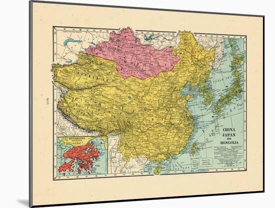 1925, China, Japan, Mongolia, North Korea, South Korea, Asia, China-null-Mounted Giclee Print