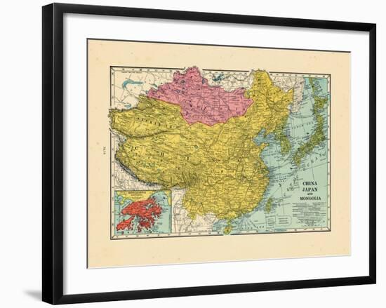 1925, China, Japan, Mongolia, North Korea, South Korea, Asia, China-null-Framed Giclee Print