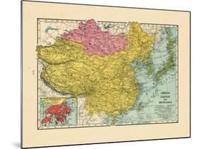 1925, China, Japan, Mongolia, North Korea, South Korea, Asia, China-null-Mounted Giclee Print