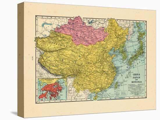 1925, China, Japan, Mongolia, North Korea, South Korea, Asia, China-null-Stretched Canvas