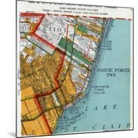1925, Grosse Point Township, Gratiot Township, Detroit 3, Lake St. Clair, Michigan, United Sta-null-Mounted Giclee Print