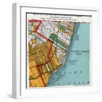 1925, Grosse Point Township, Gratiot Township, Detroit 3, Lake St. Clair, Michigan, United Sta-null-Framed Giclee Print