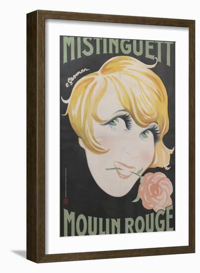 1925 Mistinguett Moulin Rouge-Charles Gesmar-Framed Giclee Print