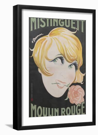 1925 Mistinguett Moulin Rouge-Charles Gesmar-Framed Giclee Print