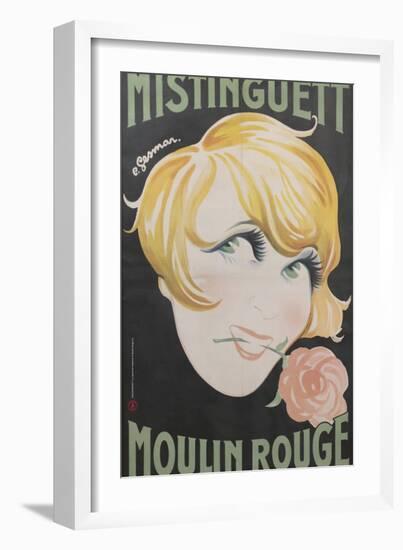 1925 Mistinguett Moulin Rouge-Charles Gesmar-Framed Giclee Print