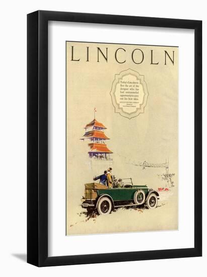 1925 Model L Lincoln-1-null-Framed Art Print