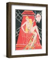1925 Moulin Rouge programme ça c'est paris-Edouard Halouze-Framed Premium Giclee Print