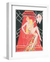 1925 Moulin Rouge programme ça c'est paris-Edouard Halouze-Framed Premium Giclee Print